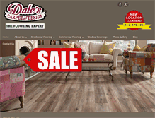 Tablet Screenshot of dalescarpetandflooringredbluff.com